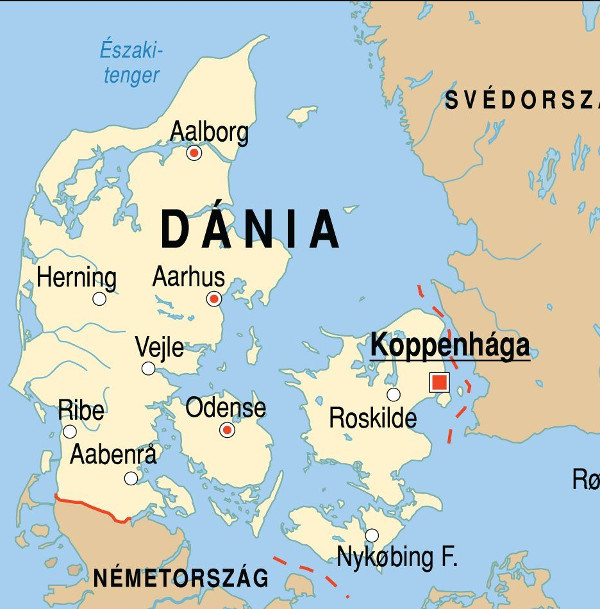 dania map